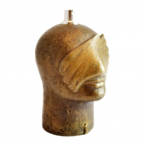FARINA Skulptur ZUKUNFT mit Bronze-Maske